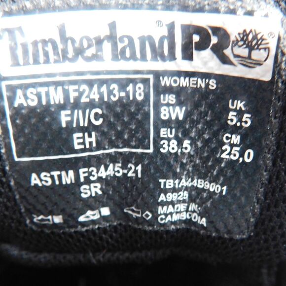 Women's Timberland Pro Comp Toe Radius MaxTRAX Work Shoes Size 8W - Picture 7 of 10